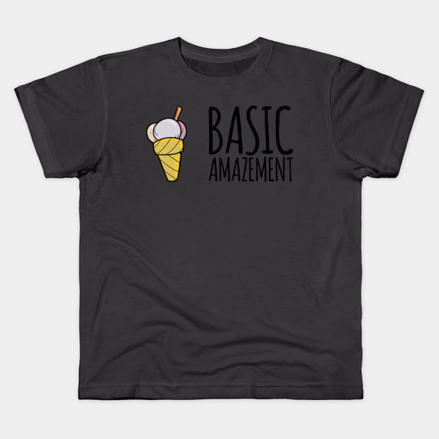 Basic Amazement Kids T-Shirt by Saturn Five Sound